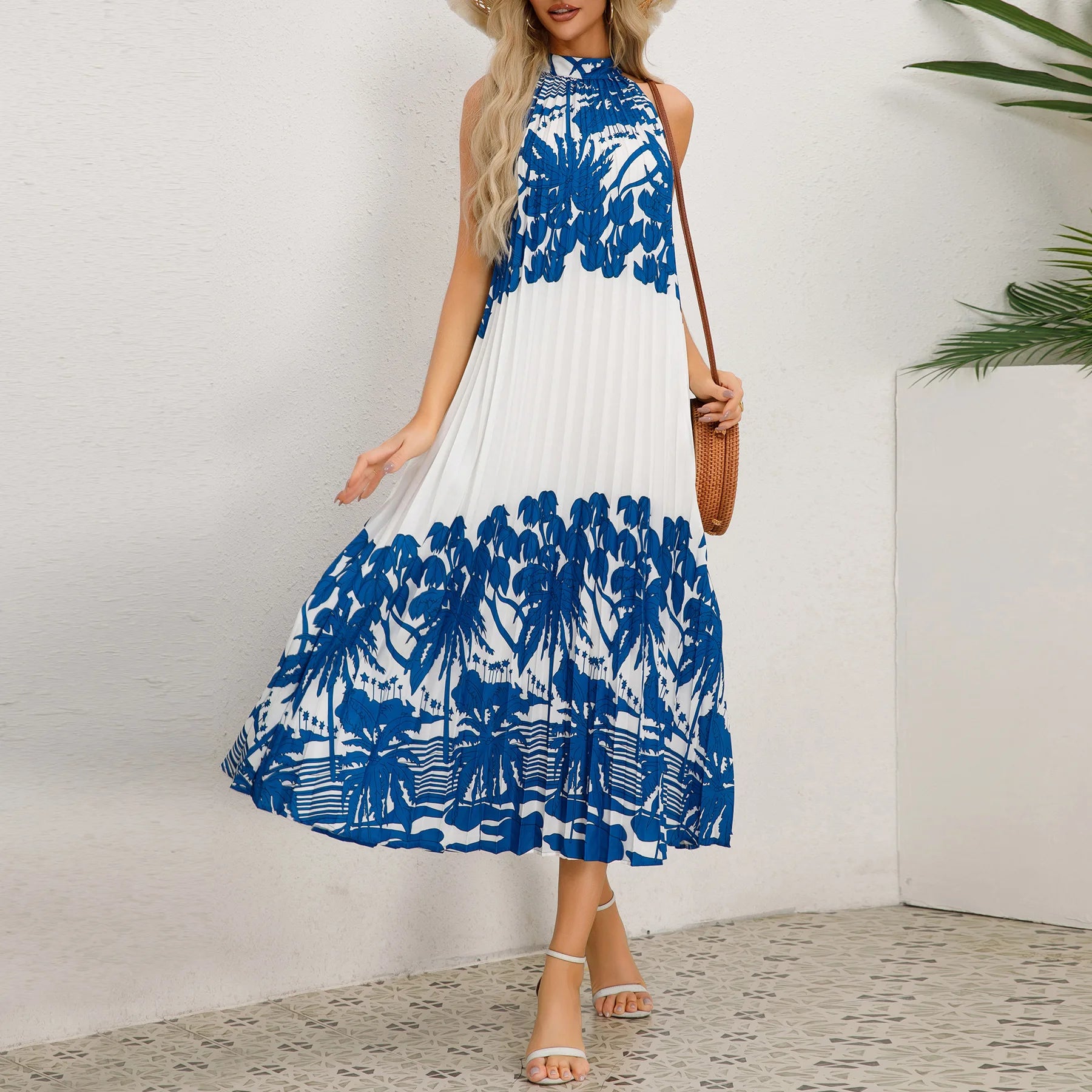 Dress Short Sleeve Puff Sleeve Long Flowy a Line Dresses Women's Summer Natural Trade Assurance Simple Adults