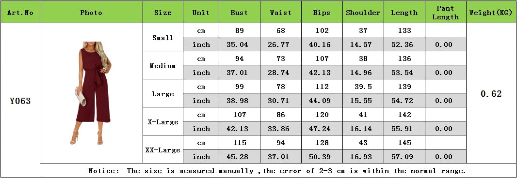 High Quality Custom 2025 New Arrival Summer Elegant Casual round Neck Sleeveless Wide Leg Pant Custom Romper Jumpsuits For Women