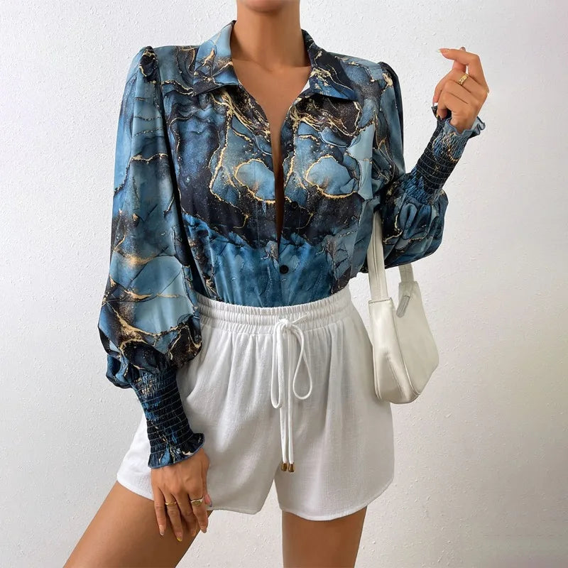 Print Shirts Fashion Women's Blouse