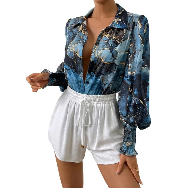 Print Shirts Fashion Women's Blouse