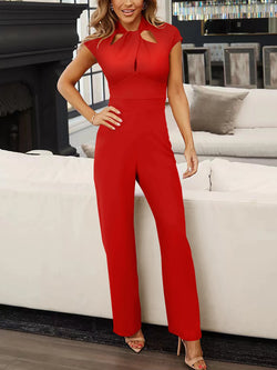 Elegant Official Work Female Fashion Formal Ladies Office Wears Career Women Dresses Sexy Jumpsuit