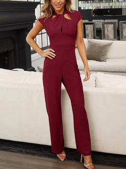 Elegant Official Work Female Fashion Formal Ladies Office Wears Career Women Dresses Sexy Jumpsuit