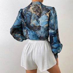 Print Shirts Fashion Women's Blouse