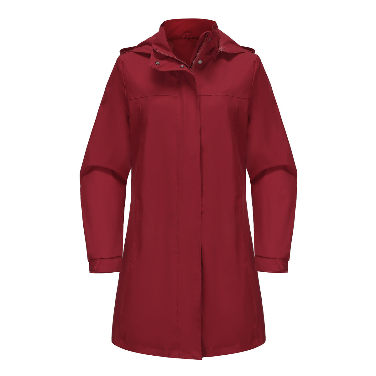 Anti-splashing trench coat women's solid color long-sleeved thin jacket casual women's clothing