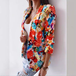 Fashion Printed Spring Jacket Casual Small Suit