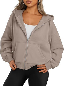 Women's fashion casual sweatshirt oversized loose hooded sweater