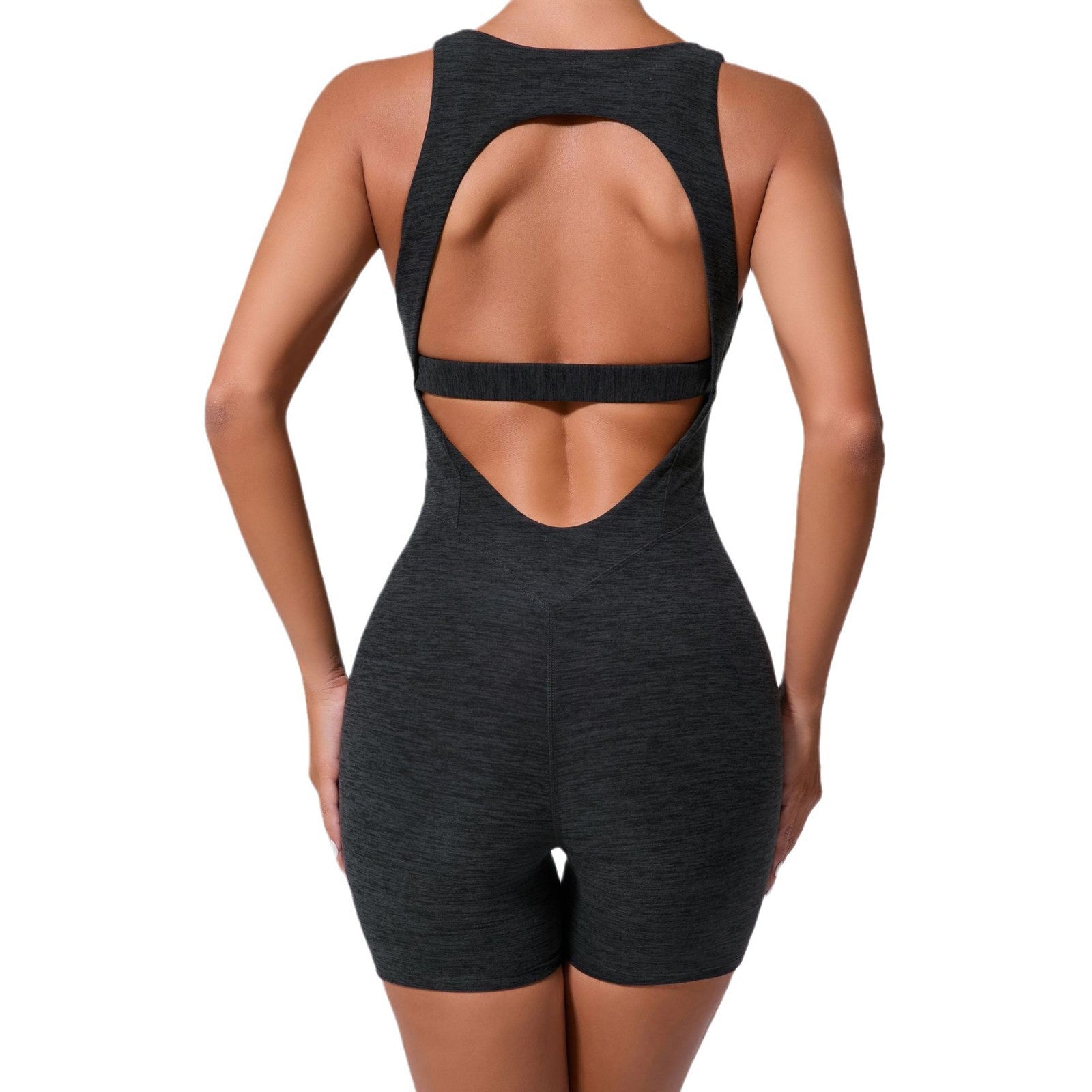 New hollowed-out beautiful back one-piece yoga onesie tight and thin hip lift fitness one-piece sportswear women