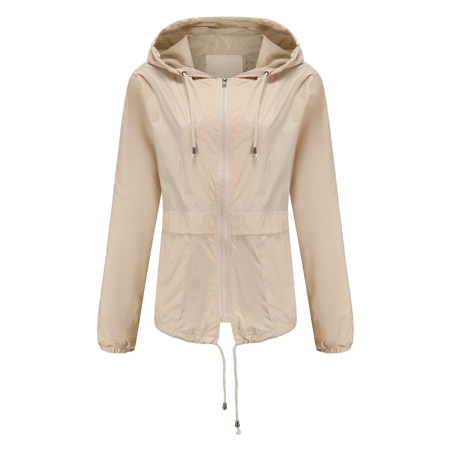 Hooded jacket Outdoor raincoat Short trench coat Cardigan jacket