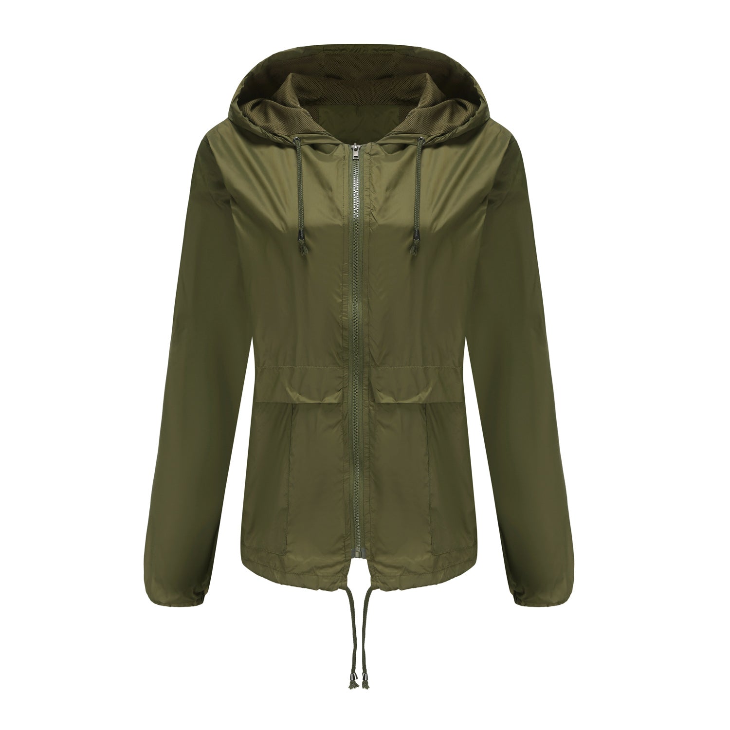 Hooded jacket Outdoor raincoat Short trench coat Cardigan jacket