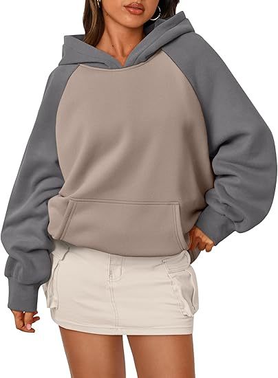 Women's pullover shoulder matching sweatshirt Y2K sweater