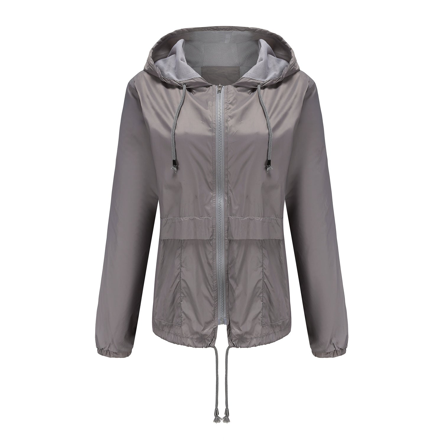 Hooded jacket Outdoor raincoat Short trench coat Cardigan jacket