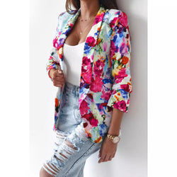 Fashion Printed Spring Jacket Casual Small Suit