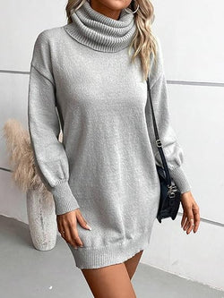 Women's turtleneck knitted sweater top loose outer wear inside sweater women