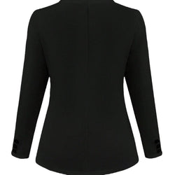 Women's clothing, solid color lapel suit, long-sleeved versatile slim-fit jacket