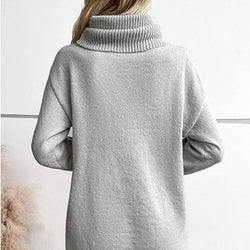 Women's turtleneck knitted sweater top loose outer wear inside sweater women