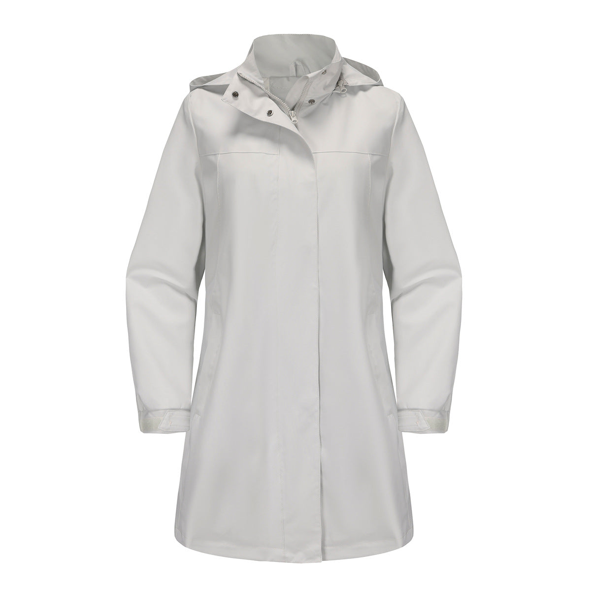 Anti-splashing trench coat women's solid color long-sleeved thin jacket casual women's clothing