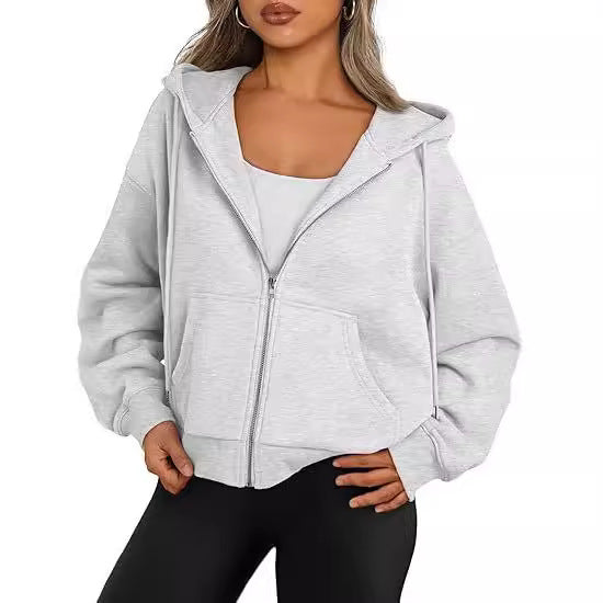 Women's fashion casual sweatshirt oversized loose hooded sweater