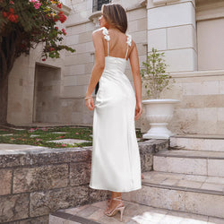 Spring Summer Slim Sexy Halter Wedding Light Dress Bridesmaids Evening Dress Women's Clothing