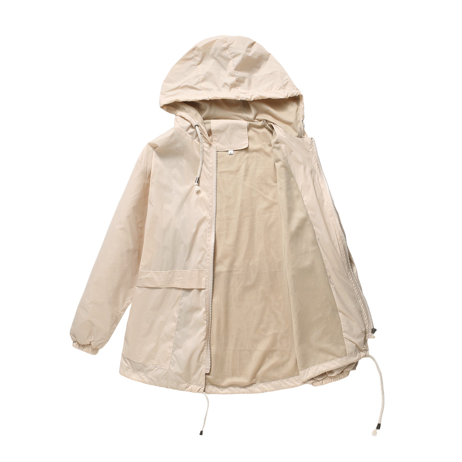 Hooded jacket Outdoor raincoat Short trench coat Cardigan jacket