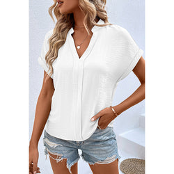 Casual Thin Breathable V-Neck Short Sleeve T-Shirt